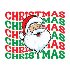 Merry Christmas Santa SVG PNG, Retro Christmas Png, Christmas Svg, Santa claus Png, Christmas Vibes, Retro Sublimation Christmas Cut File
