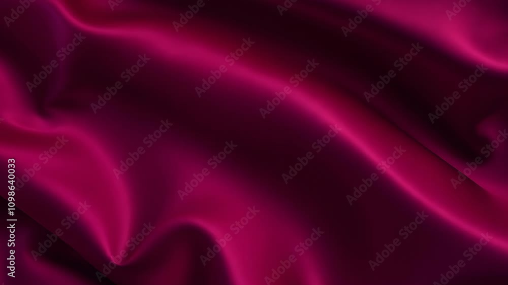 Poster luxurious crimson velvet fabric with soft folds creating an elegant and smooth texture