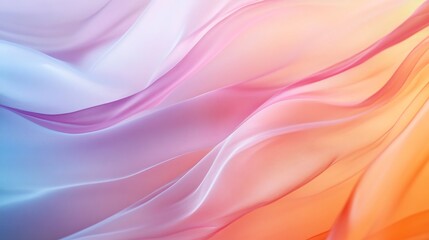 Obraz premium Soft pastel fabric waves create a dreamy, serene abstract background with gentle flowing textures.