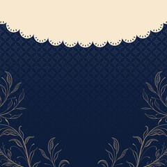 Vector floral geometrical backgrounds with copy space for greeting card, poster and banner design © droolbug