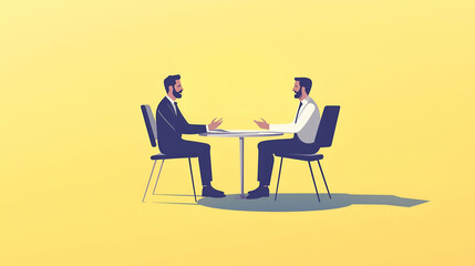 Fototapeta premium Illustration of Business/ Corporate meeting/ environment 