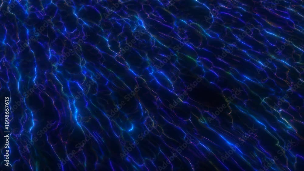 Poster abstract glowing blue electric streams create a mesmerizing, futuristic pattern. perfect for tech an