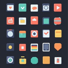 Icons generated using ai