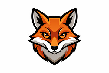 Obraz premium Fox head mascot logo.