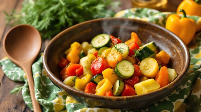 Buglama Stew with Vegetables (Uzbekistan Cuisine)