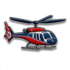 Fototapeta premium a hospital helipad logo, air ambulance icon, minimalist vector style, isolated on white background