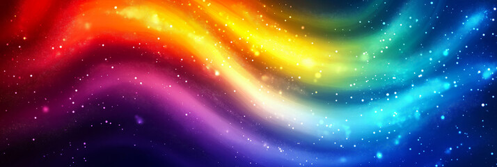 Obraz premium Rainbow swirl background. Rainbow trippy psychedelic wallpaper