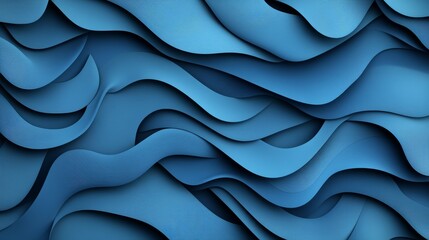 Obraz premium Modern 3D Illustration: Abstract Blue Texture Background
