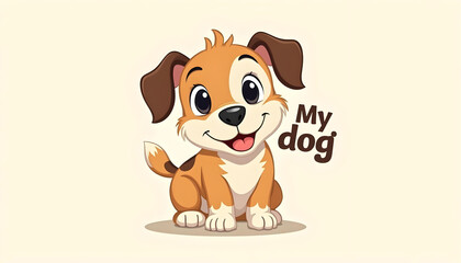 Cute cartoon character mascot logo design