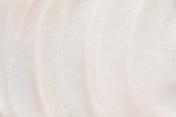 Natural body scrub as background, top view