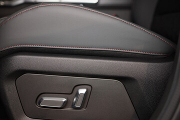 Explore the intricate functions of premium luxury car seat control buttons in detail