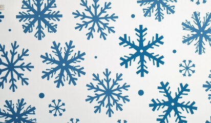 blue snowflakes decorate winter clothing prints festive touch