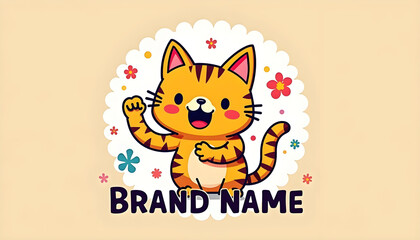 Obraz premium Cartoon mascot logo design