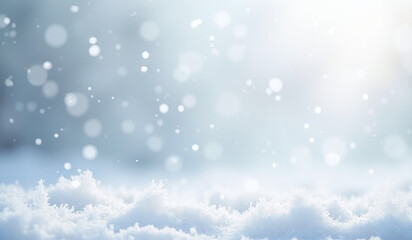 Obraz premium falling snow flakes frost creates winter scene ideal holiday cards featuring white backgrounds icy textures