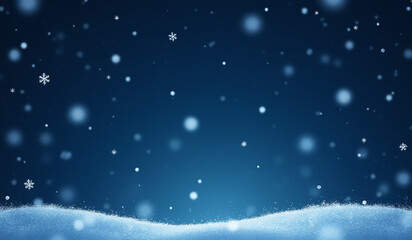 snowflakes fall gently christmas night starry winter sky