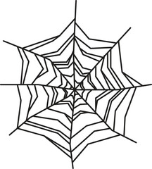 Intricate spiderweb design featuring concentric circles and radiating lines, creating a captivating visual representation of nature s delicate artistry