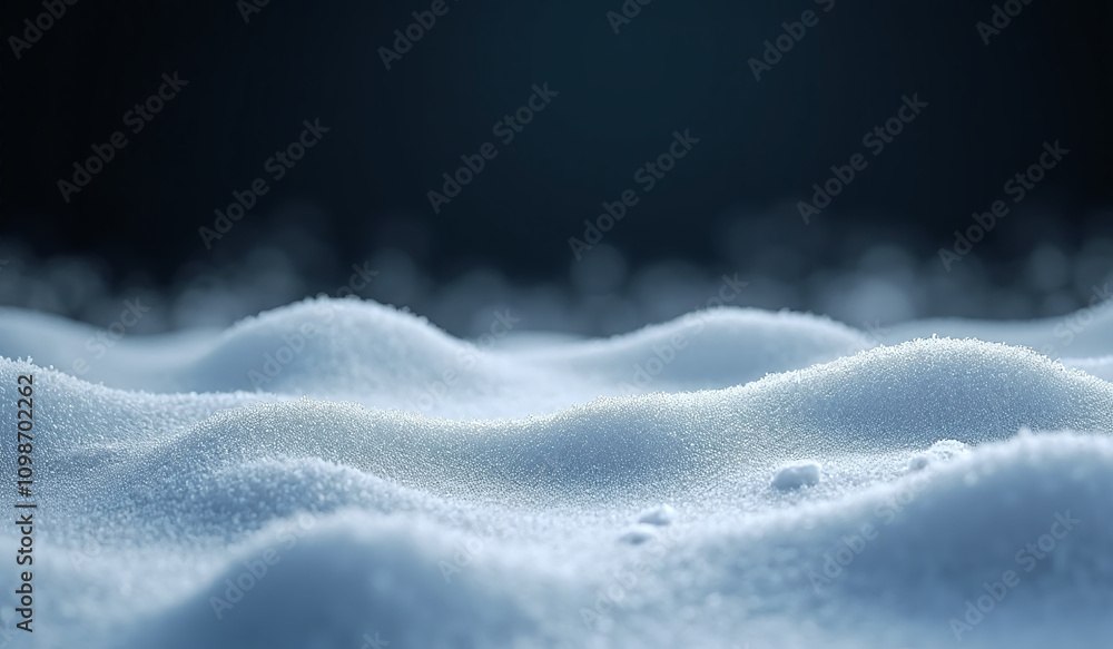 Poster winter snowdrifts create visually striking scene dark background rendered image frost ice textures