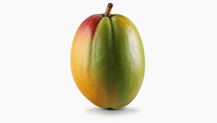Close-up of a mango fruit on a white background