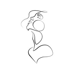 Obraz premium illustration of a girl