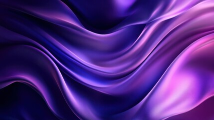 Obraz premium abstract fashion background with curvy layers and folds. Drapery waving and fluttering. Modern ultraviolet wallpaper