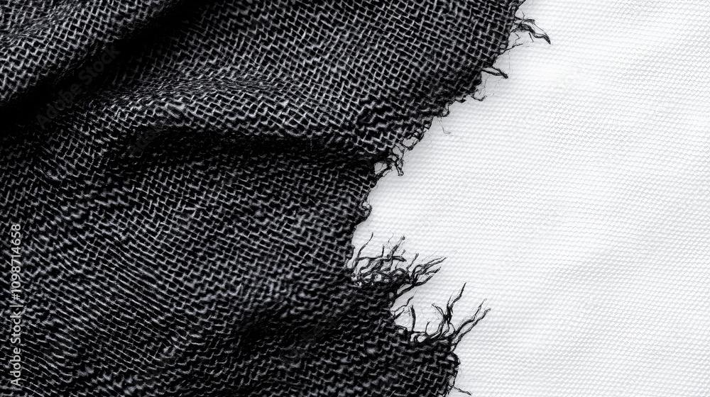 Poster vector texture of woven fabric featuring a distressed grunge style halftone overlay for added depth 