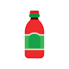 Obraz premium Mexican Salsa Sauce Bottle Vector - Spicy Condiment Illustration with Festive Label Design on White Background for Culinary Art