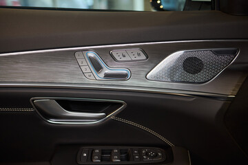 Explore the intricate functions of premium luxury car seat control buttons in detail