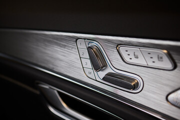 Explore the intricate functions of premium luxury car seat control buttons in detail
