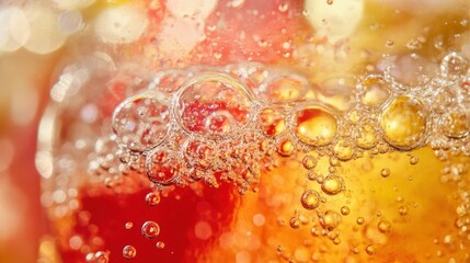 abstract background, sparkling water macro, air bubbles, hydration jelly balls