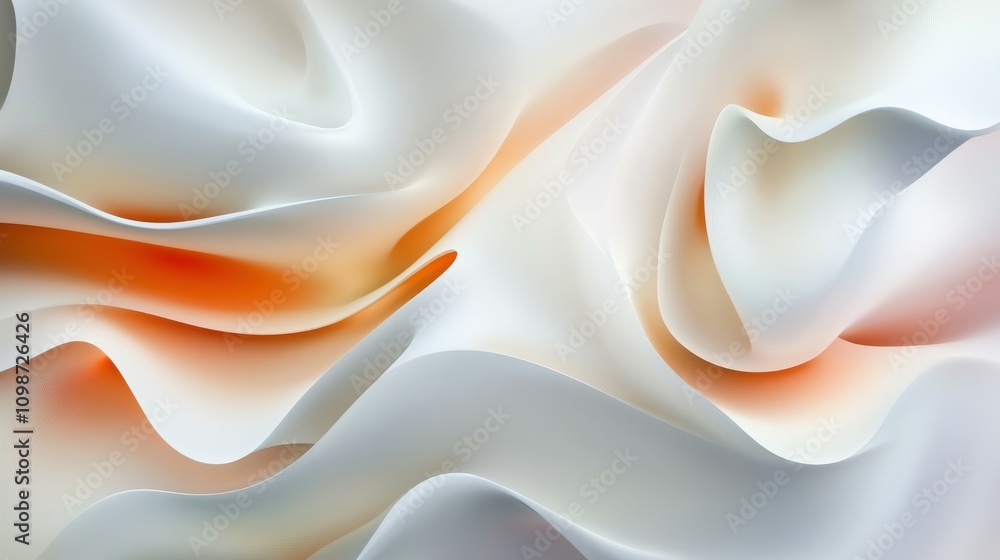 Poster abstract background with smooth shapes