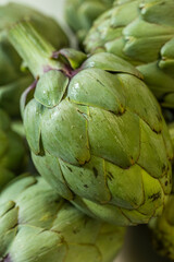 Obraz premium Alcachofas frescas close-up