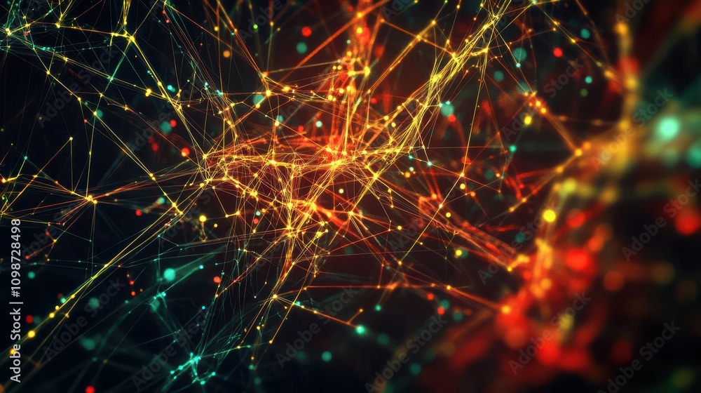 Poster abstract digital data background. art can be used in the description of network abilities, technolog