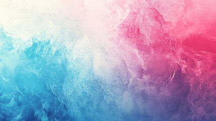 Obraz premium Color gradient background, abstract light blue and pink grain gradation with noise texture