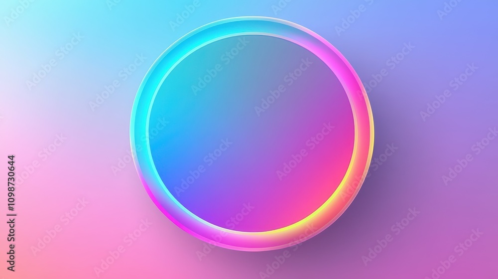 Poster color gradient circle backgrounds, abstract colors blend mesh with soft neon light, vector shapes. c
