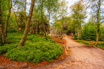 Cesko Svycarsko, Bohemian Switzerland - Tiske Steny on the North of Czech Republic