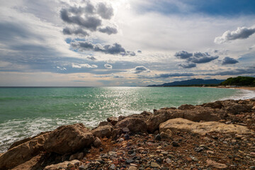 Playa de Rifá in Tarragona, Autonome Gemeinschaft Katalonien, Spanien