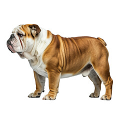 Obraz premium English Bulldog isolated on transparent background png
