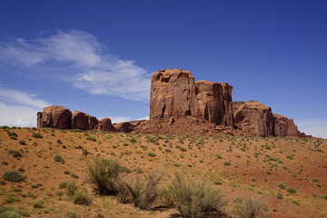 Scenic View of Monument Valley Desert Landscape