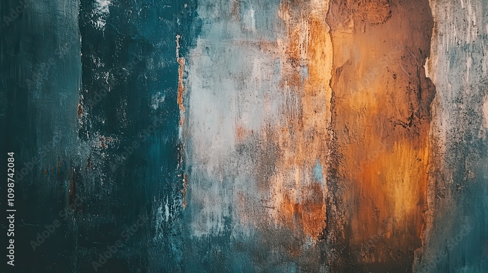 Poster abstract worn texture with rust