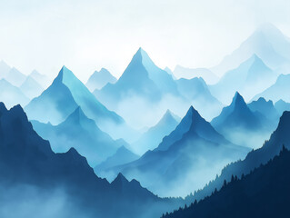 Call of the Wild: Misty Mountain Peaks for Adventure Travel Brochure