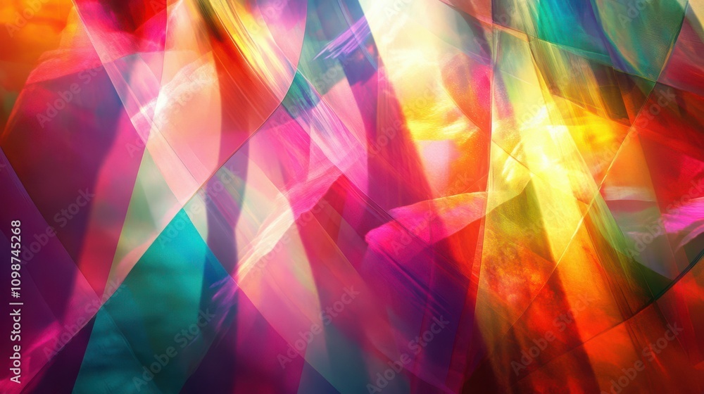 Poster captivating patterns of light: an exploration of colorful digital texture and modern aesthetics