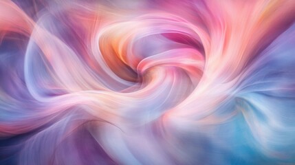 Obraz premium Captivating Swirls of Color: An Ethereal Dance of Soft Hues and Fluid Dynamics in Motion