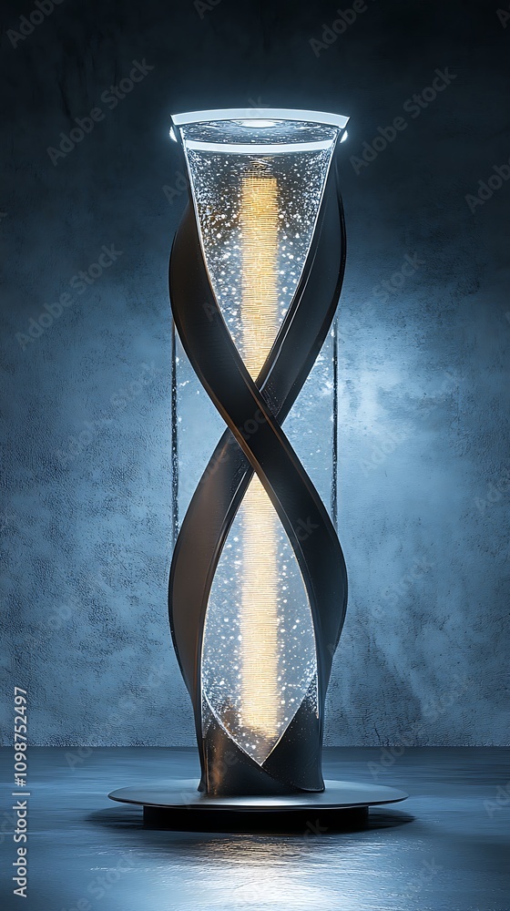 Poster intriguing light lamp merging futuristic and fantastical design elements image