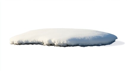 Obraz premium An isolated winter snow carpet on a transparent background with space for text is shown in the image