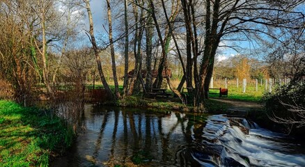 Riachuelo en las Rías Bajas, Galicia