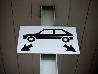 symbol for car traffic and motorized traffic
