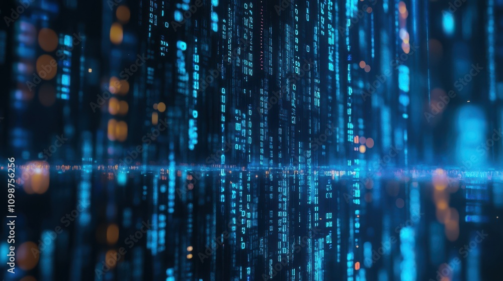 Poster by using stock and deep learning technology, businesses analyze automated data and present it in tex
