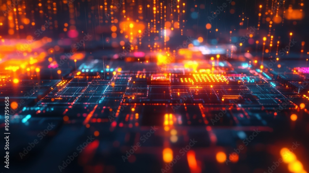 Poster digital abstract background. can be used in the description of network abilities, technological proc