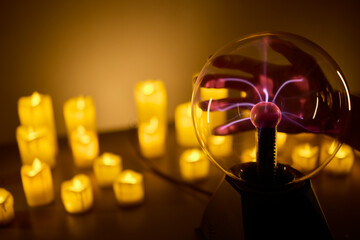 Experience the enchanting Mystical Energy created with Candlelight and illuminated by a Plasma Ball