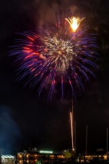 fireworks over the river